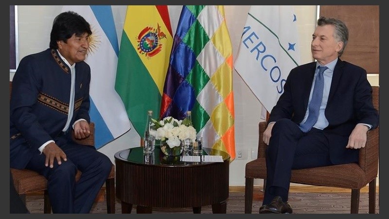 Macri también se reunió con Evo Morales este viernes. 
