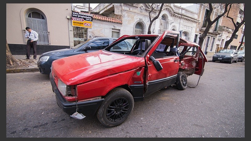 La víctima iba en el Duna que fue impactado por el Renault Laguna.