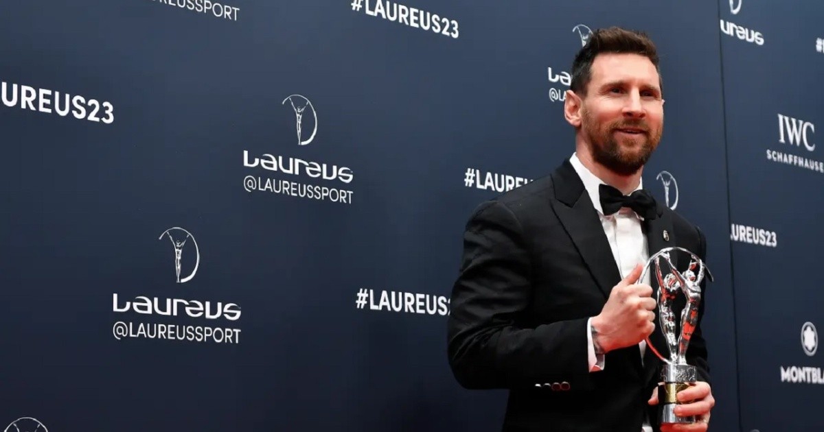 Lionel Messi fue elegido como el deportista del año en los Premios