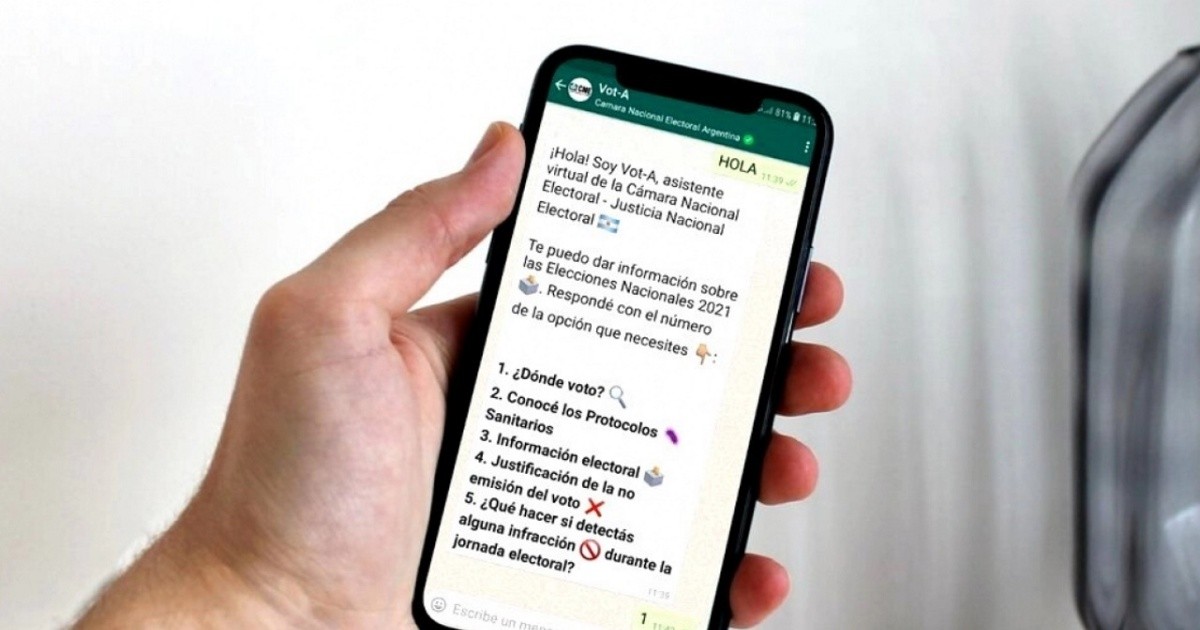 La C Mara Nacional Electoral Lanz Un Chatbot De Whatsapp Para Realizar