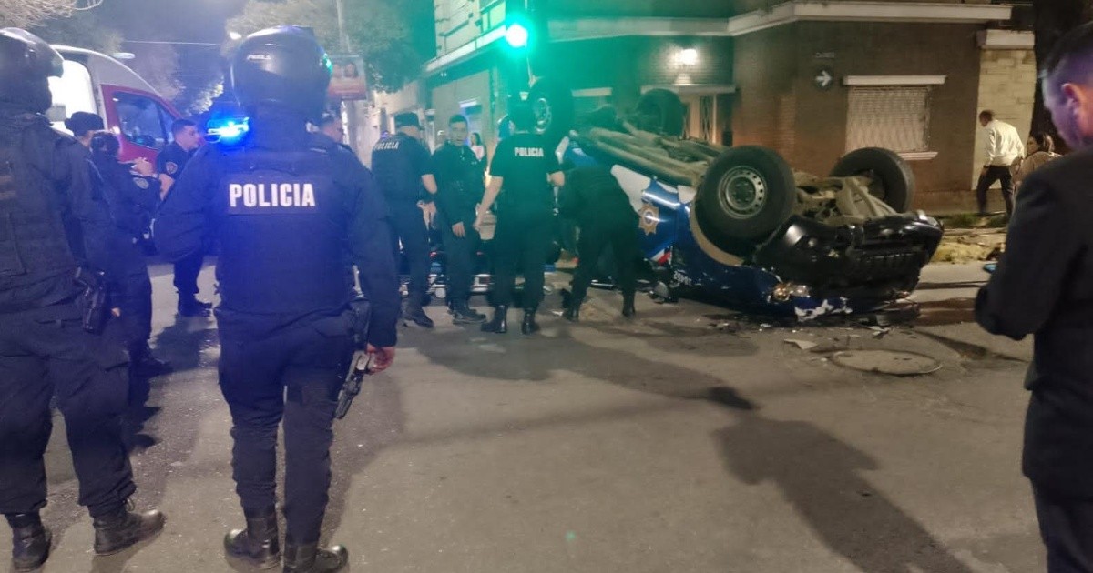 Video Impactante Choque Y Vuelco Entre Un Patrullero Y Una Camioneta