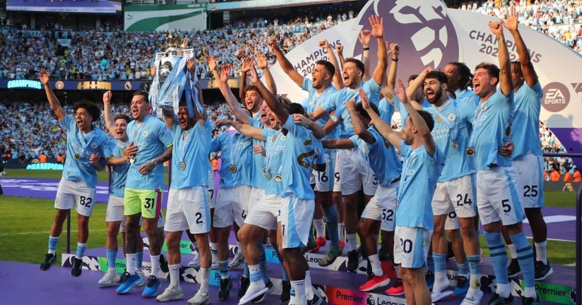 Manchester City campeón récord de la Premier League la ganó por