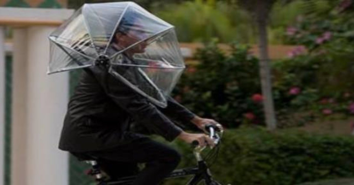 Nubrella, un paraguas que no tendrás que sujetar con las manos