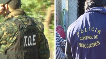 Las TOE y la división de Drogas en el operativo policial en la mañana de Cabin 9.