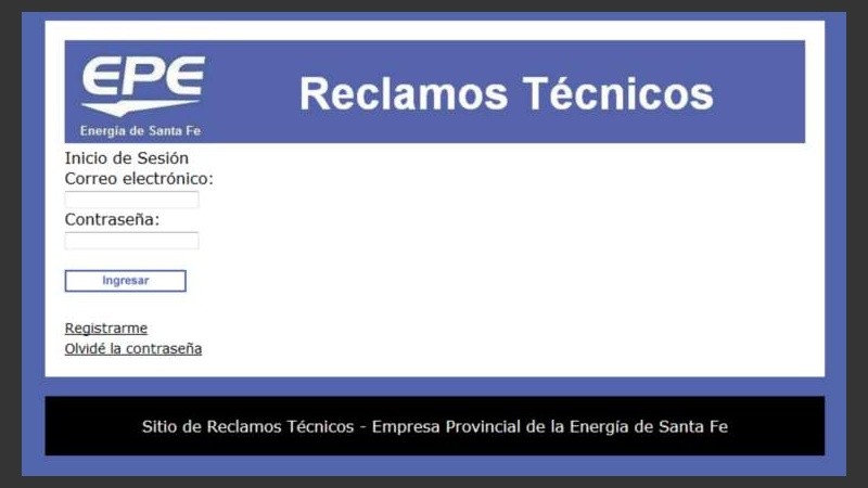 Hay lugar para reclamos en el nuevo sitio web de la EPE.