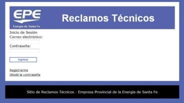 Hay lugar para reclamos en el nuevo sitio web de la EPE.