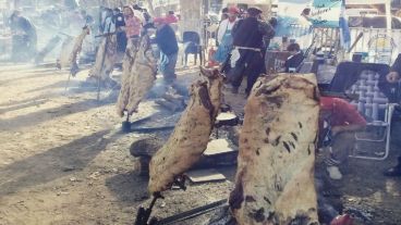 La carne, el producto más buscado por los presentes.