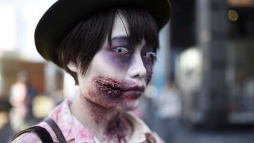 Qué susto! Japón tuvo su celebración de Halloween anticipado. (EFE)