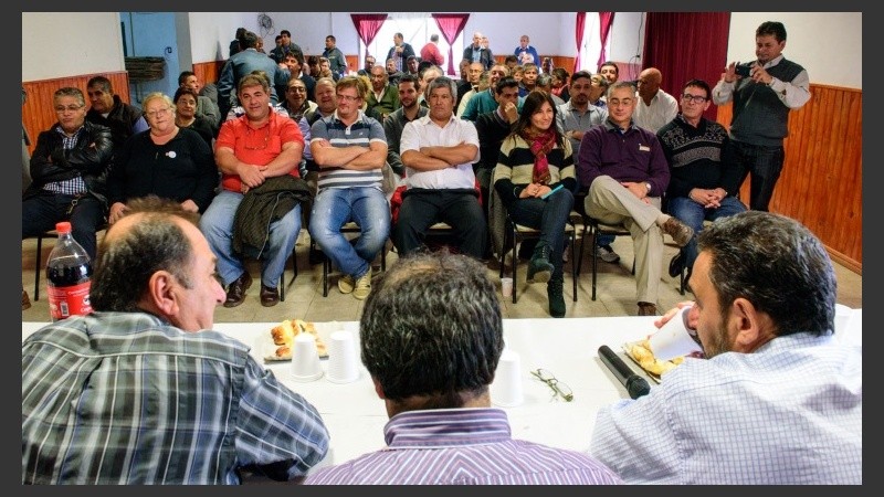 El plenario de secretarios generales de la Festram en Las Rosas.