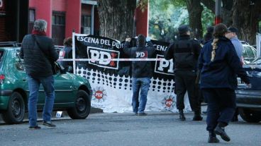 La escena del crimen, frente al Coloso.