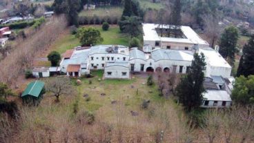 Vista aérea del complejo de General Rodríguez donde Lópéz fue atrapado infraganti.