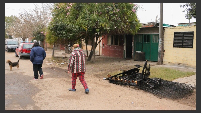 Donado al 2200, la zona del incendio. 