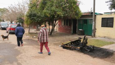 Donado al 2200, la zona del incendio.