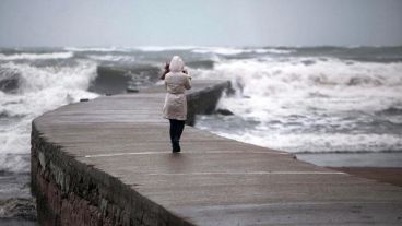 El temporal se siente fuerte en la costa atlántica.