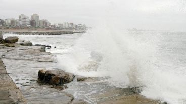 El temporal se siente fuerte en la costa atlántica.