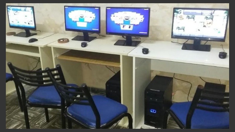 Se secuestraron computadoras que eran usadas para las apuestas. 