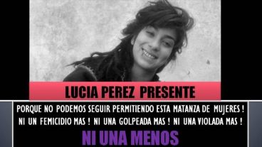 La convocatoria se produce tras el aberrante femicidio de Lucía Pérez.