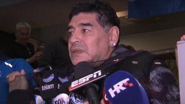 Maradona habló desde Croacia.