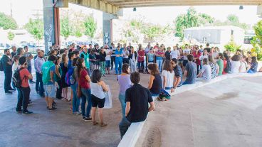 La protesta es contra el recorte en el presupuesto de Ciencia y Tecnología.