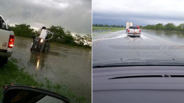 El agua en las rutas de la región.