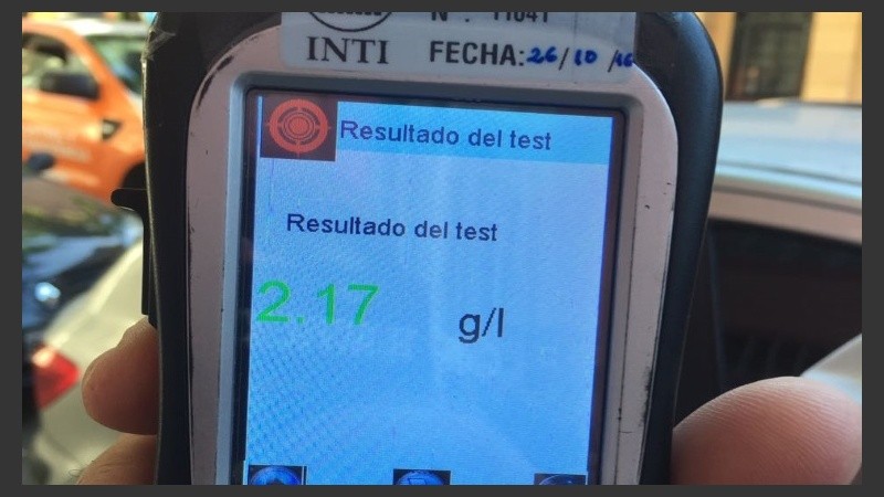 El alcoholímetro demostró lo evidente: estaba ebrio.