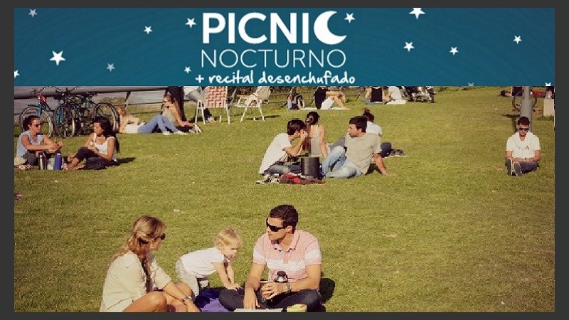 El municipio invita a un picnic nocturno por mes.