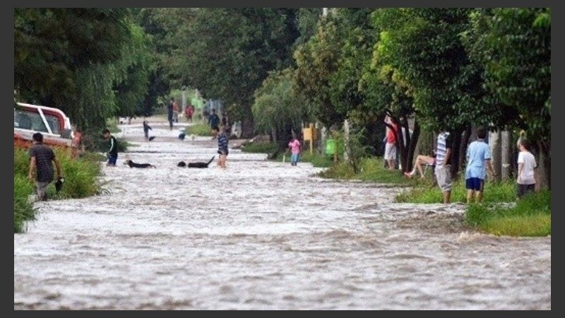 Mucha agua durante el mes de enero.