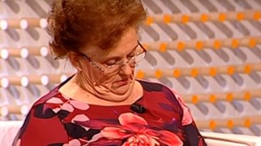 Eloísa no estaba muy entretenida en el programa y se echó una siesta.