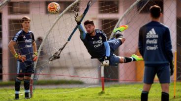 La selección argentina de fútbol Sub20 se entrenó con vistas al partido del domingo contra Ecuardor.