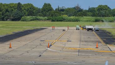 La semana que viene estará cerrado el aeropuerto por obras.