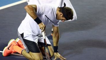 La imagen de Delpo luego de batallar ante Nole