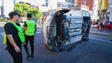 Tránsito interrumpido en la zona.