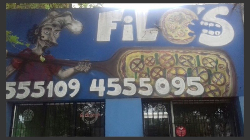 La pizzería en la que se produjo el crimen. 