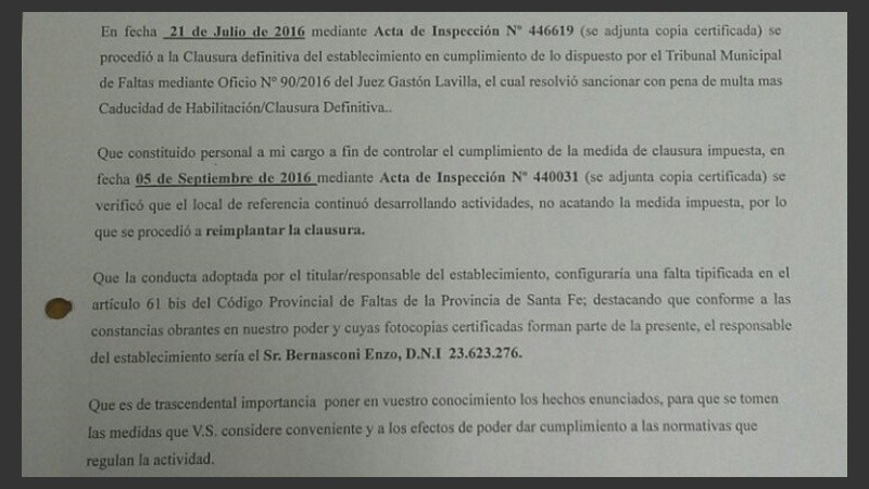 Facsímil de una de las presentaciones de la Municipalidad.