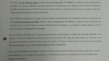 Facsímil de una de las presentaciones de la Municipalidad.