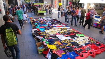 Postal de peatonal Córdoba tras el paro del martes.