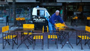 Nunca hubo tantos policías en las peatonales.