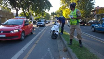 También se sancionó la invasión de bicisendas.