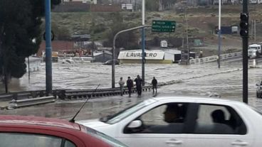 Comodoro Rivadavia bajo agua.