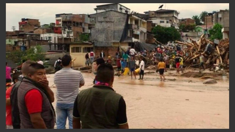 Las primeras imágenes de la tragedia en Mocoa, Colombia.