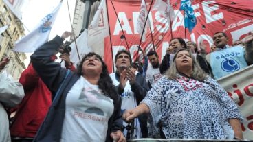 La manifestación fue en peatonal Córdoba y Corrientes.