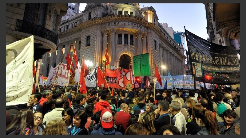 La manifestación fue en peatonal Córdoba y Corrientes.