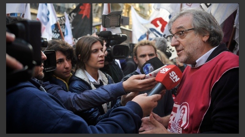 La manifestación fue en peatonal Córdoba y Corrientes.