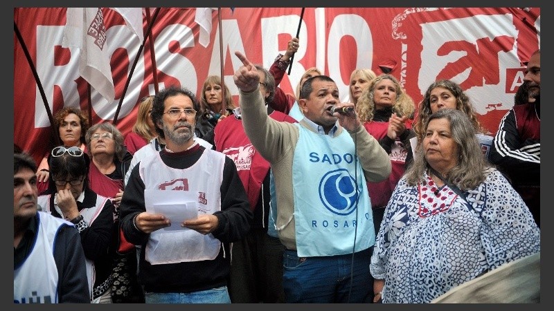 La manifestación fue en peatonal Córdoba y Corrientes.