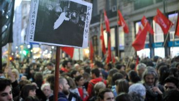 La manifestación fue en peatonal Córdoba y Corrientes.