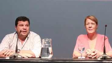 presidente del partido GEN en Santa Fe, Fabián Peralta y Margarita Stolbizer.