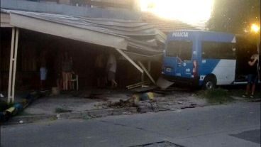 El accidente en Ameghino y 1º de Mayo.