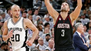 Ryan Anderson celebra ante Manu.