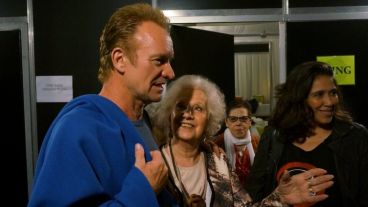 Sting y su reencuentro con Estela Carlotto.