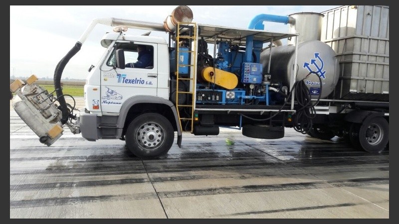 Así arrancaron las obras en el aeropuerto.